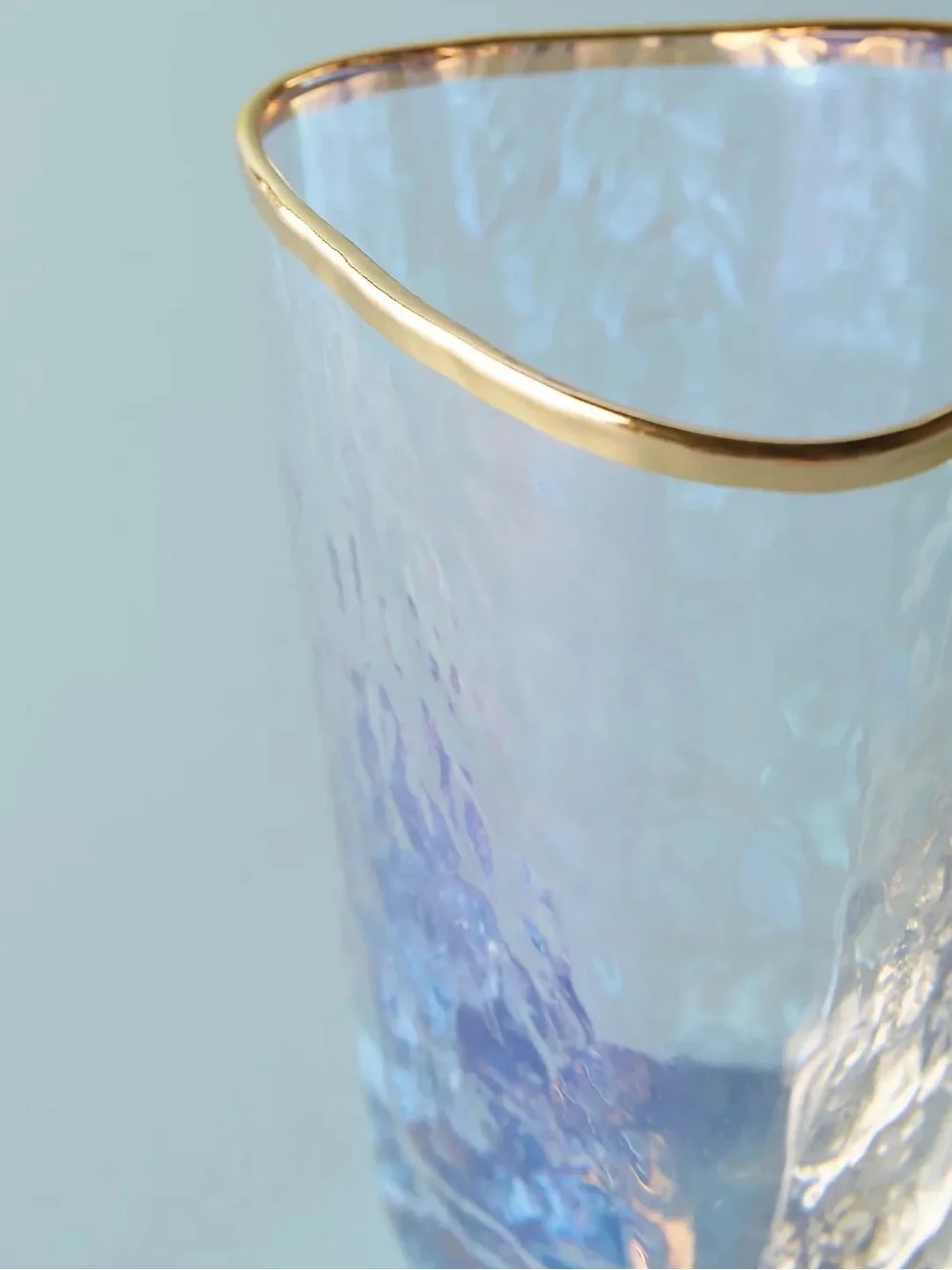 Anthropologie Zaza Lustered 24k Gold Accent Shot Glasses, Set of 4